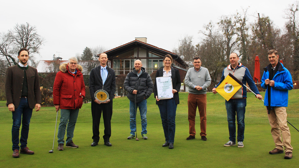 Gold-Auszeichnung beim Audit Golf&Natur für den GC Hohenpähl (Foto: GC Hohenpähl)