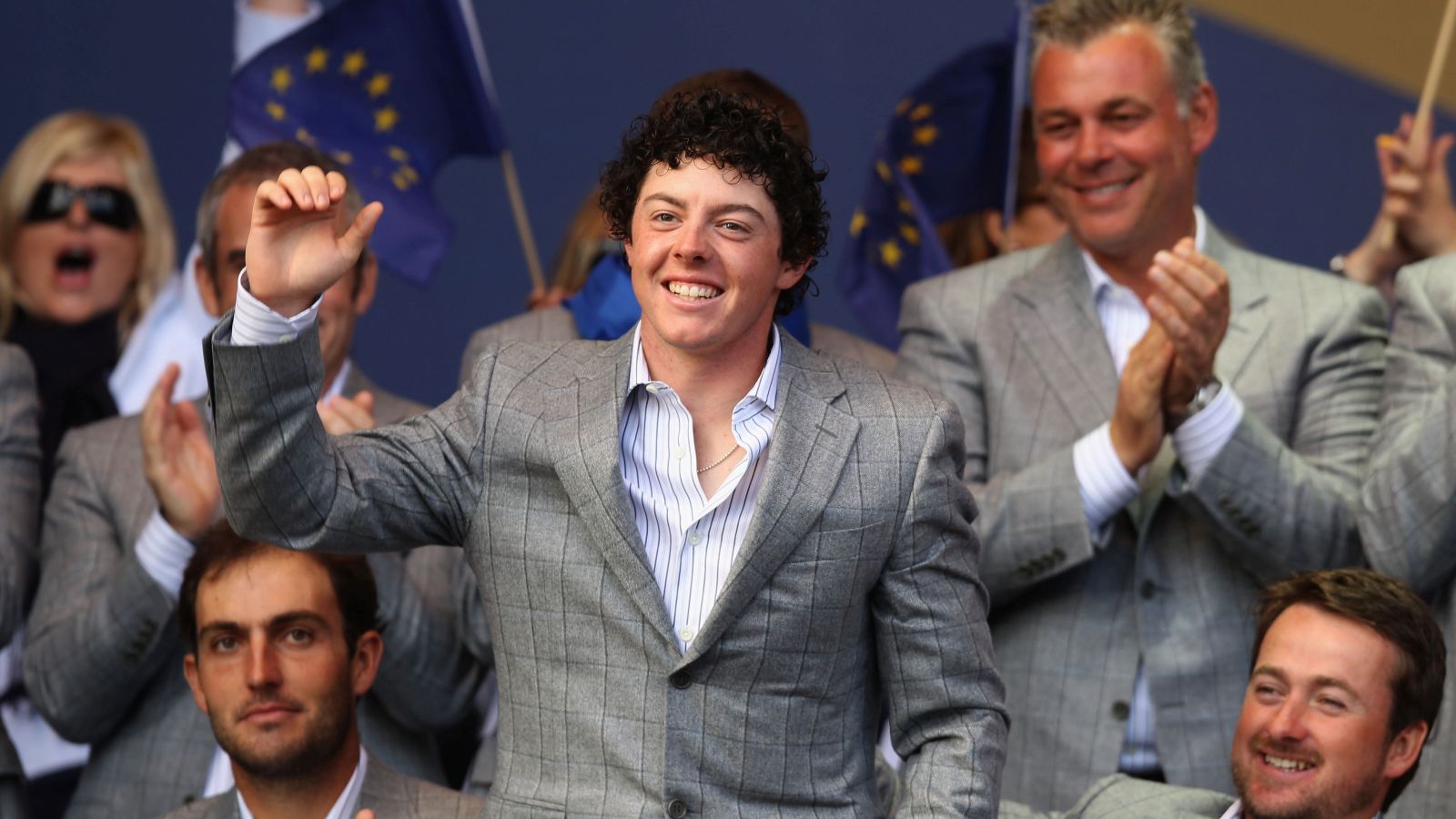 2010 - Rory McIlroy bestreitet seinen ersten Ryder Cup für Team Europa. © Ross Kinnaird/Getty Images