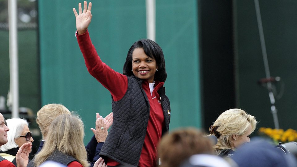 2012: Augustas erste weiblichen Mitglieder – die Unternehmerin Darla Moore und die ehemalige US-Außenministerin Condoleezza Rice (im Bild) schlüpfen ins Grüne Jackett.
| © golfsupport.nl