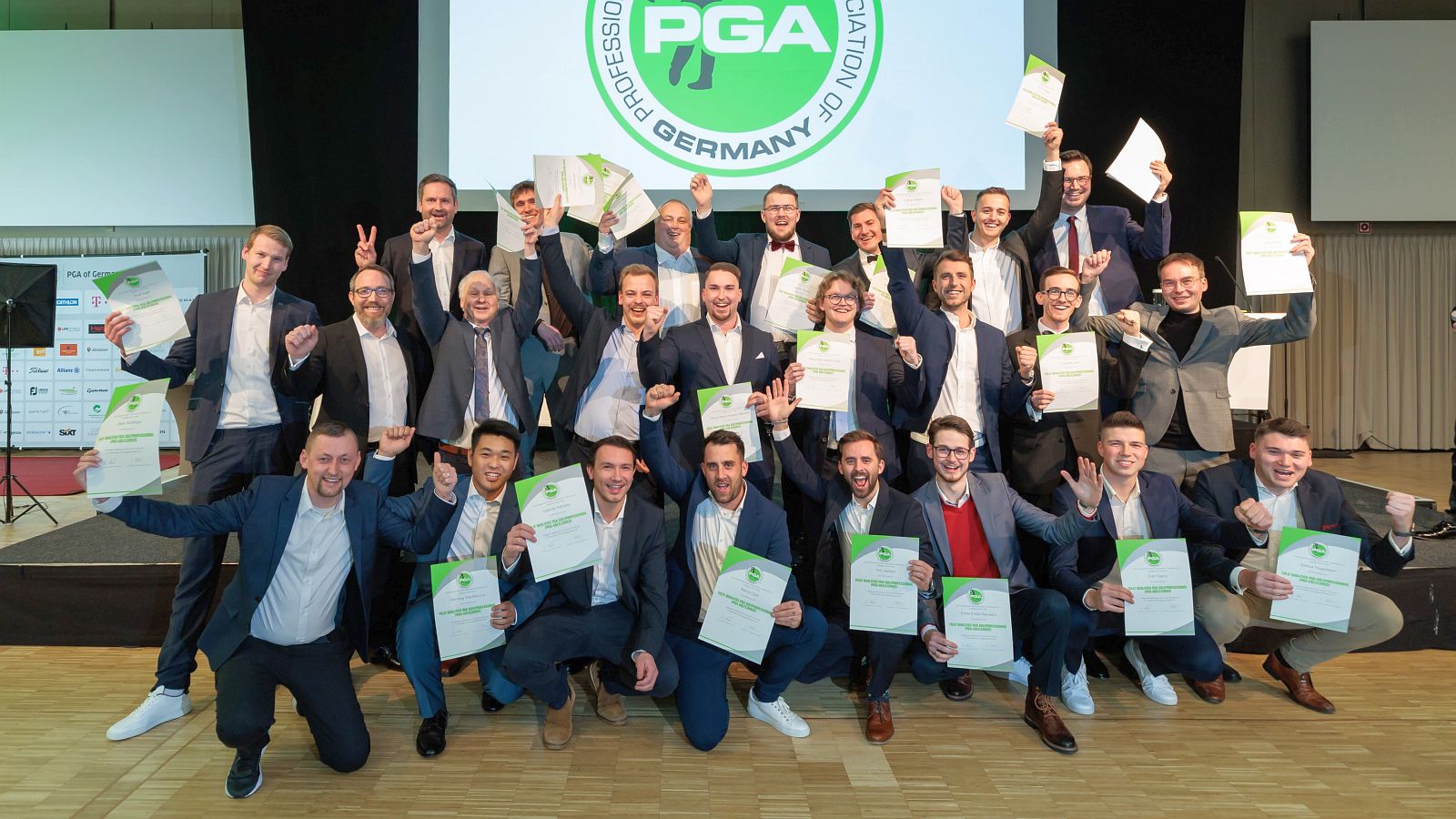 Fully Qualified PGA Professionals: der Abschlussjahrgang 2022. © Stefan Heigl/PGA of Germany