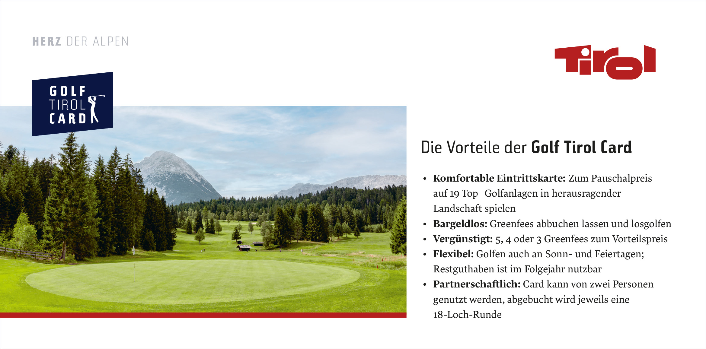 Die Vorteile der Golf Tirol Card