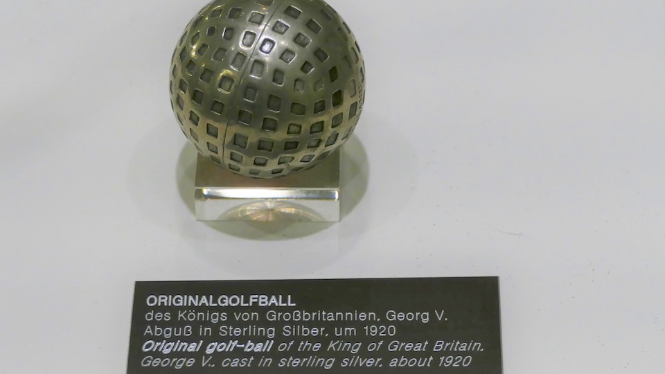 Der Golfball des 1920 amtierenden Königs George V.
| © Archiv/Kirmaier