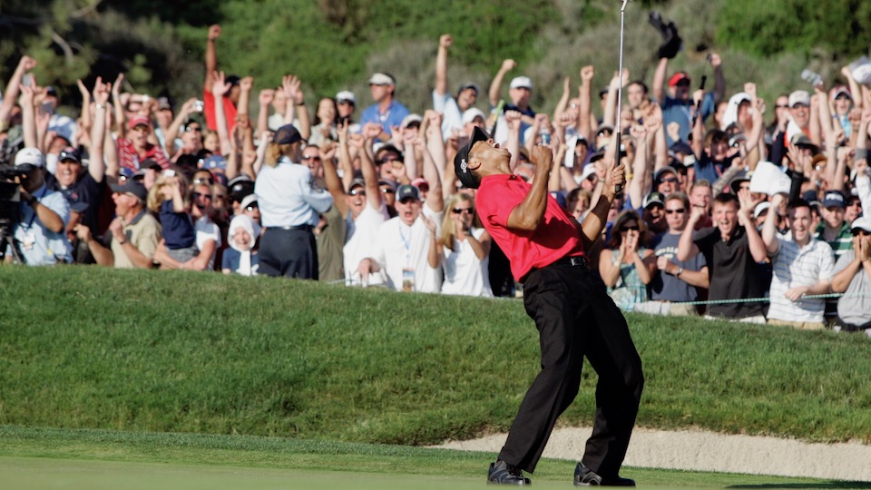 ... seit seinem Sieg bei der US Open 2008 ist Woods neben Jack Nicklaus der einzige Golfer, der jedes Major-Event mindestens dreimal gewinnen konnte. Unvergessen: 2000 triumphierte er mit 15 Schlägen Vorsprung! | © golfsupport.nl/ism
