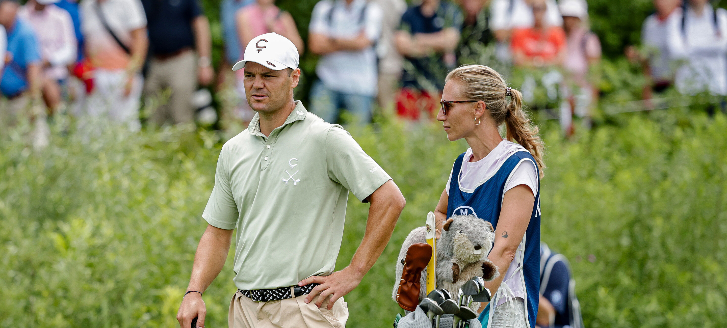 Hier ist Martin Kaymer mit seiner Frau Irene bei der BMW International Open 2026 zu sehen.