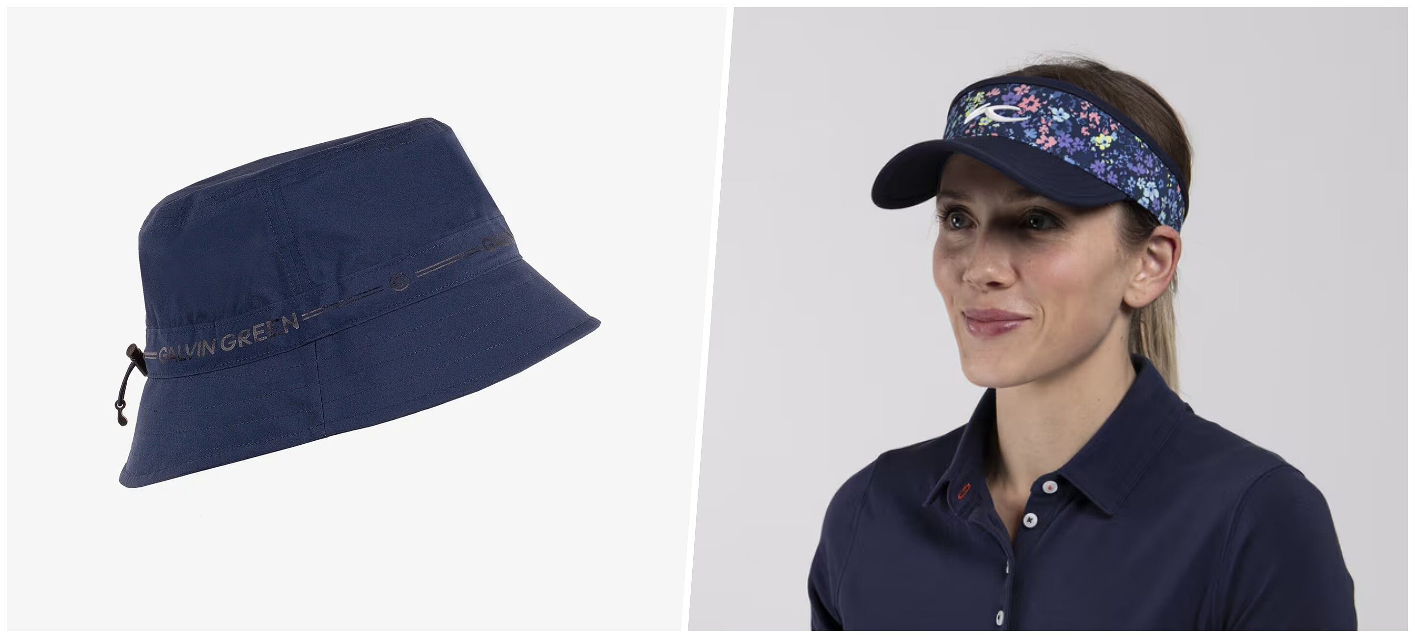 Smith Bucket Hat von Galvin Green | Chloe Visor von KJUS Smith Bucket Hat von Galvin Green | Chloe Visor von KJUS