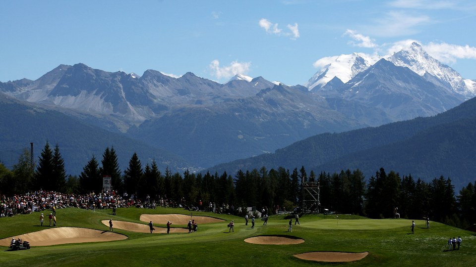 Traumplatz in den Alpen: der Crans-Sur-Sierre Golf Club