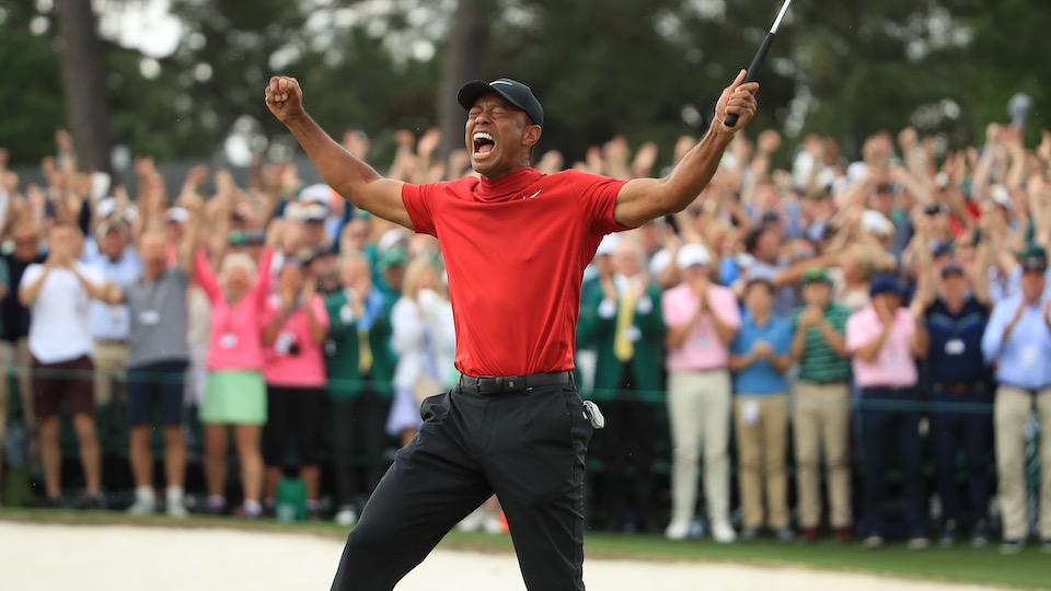 Eine (mentale) Meisterleistung: Tiger Woods' bislang letzter Major-Sieg beim Masters in Augusta 2019.