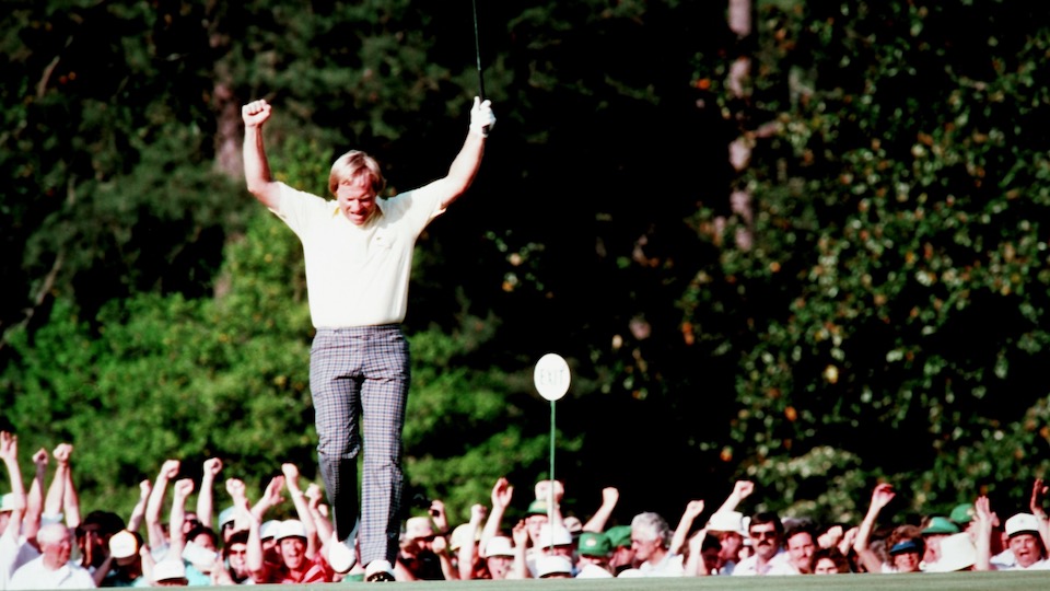 Letzter großer Coup – fast 24 Jahre nach dem ersten: Jack Nicklaus 1986 beim Masters in Augusta. 
