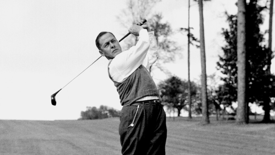 1948 im Augusta National Golf Club in Georgia: Bobby Jones.