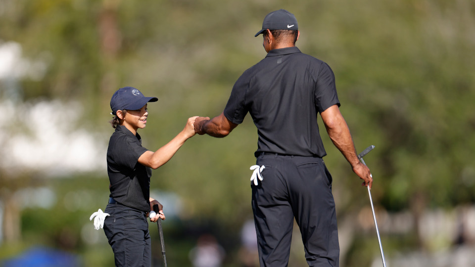 Gehen im Dezember wieder als Team auf den Platz: Charlie und Papa Tiger Woods.
