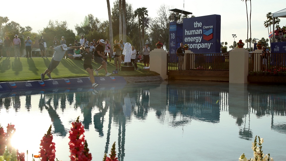 Kein Sprung mehr in Poppie's Pond – Die Chevron Championship findet in diesem Jahr nicht mehr im Mission Hills Golf Resort & Spa in Rancho Mirage, Kalifornien statt. | Katelyn Mulcahy/Getty Images