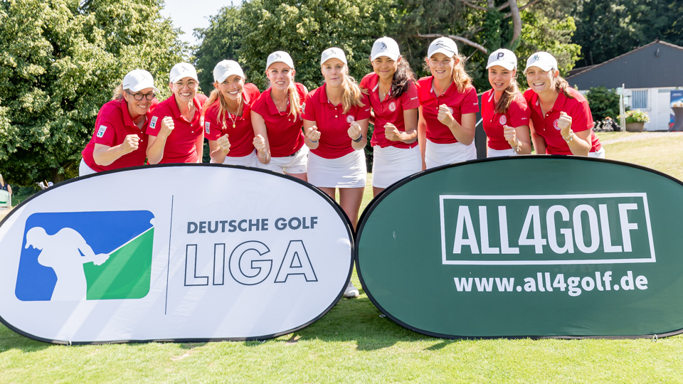 Stärkstes Team der Ligagruppe: Die Damen vom Hamburger Golf-Club siegen in Hubbelrath und führen die Tabelle nach vier Spieltagen mit 19 von 20 möglichen Punkten an.
