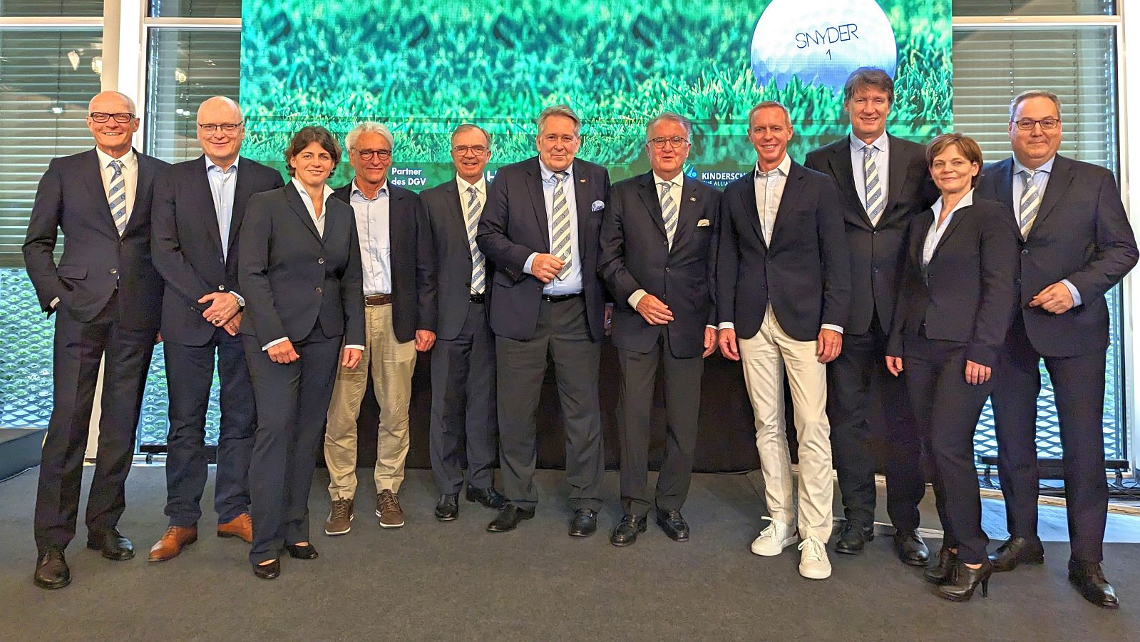 Das neugewählte Präsidium des Deutschen Golf Verbandes in Frankfurt.