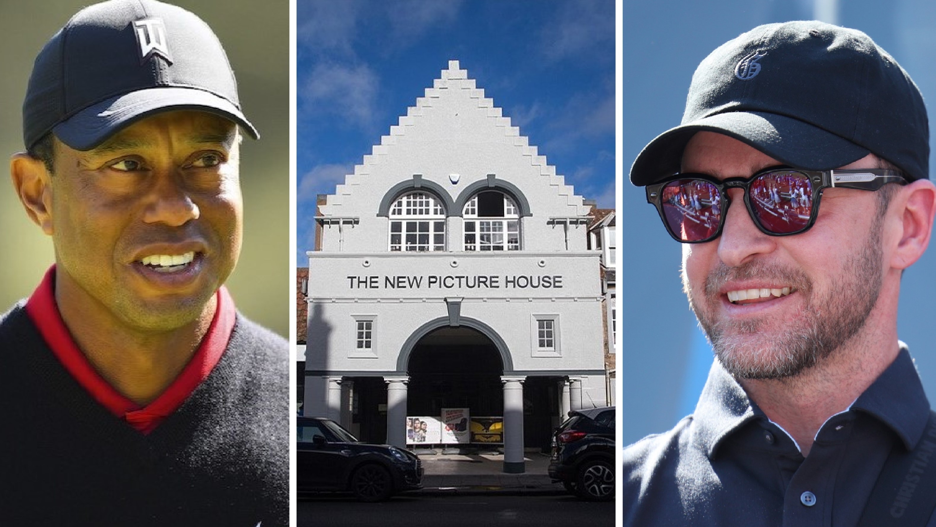 Tiger Woods und Justin Timberlake wollen das New Picture House Cinema in St. Andrews in eine Premium-Sportsbar verwandeln. © Getty Images/New Picture House Cinema