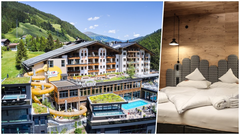 Eines
der neu renovierten Zimmer im Almhof Family Resort & SPA in Gerlos in Tirol 