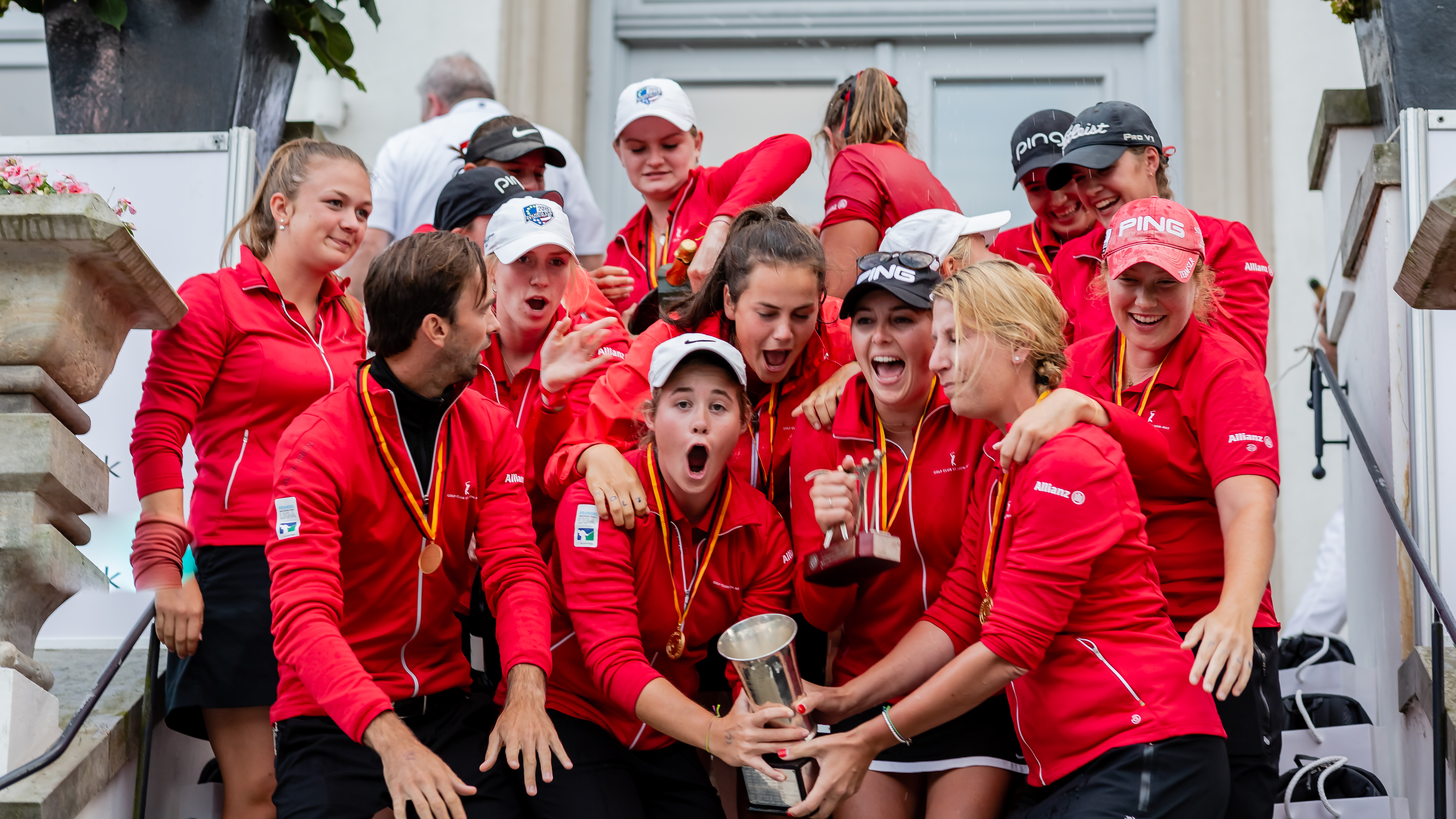 Die Damen des GC St. Leon-Rot sind Deutsche Mannschaftsmeister 2019.(Foto: DGV/ Tiess) | © (Foto: DGV/ Tiess)