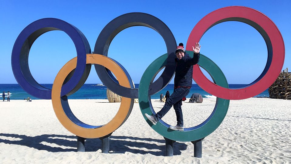Erfahrung mit Olympischen Spielen: Herbert Fritzenwenger war bei den Winterspielen 2018 in Südkorea als Kommentator dabei. © Privat