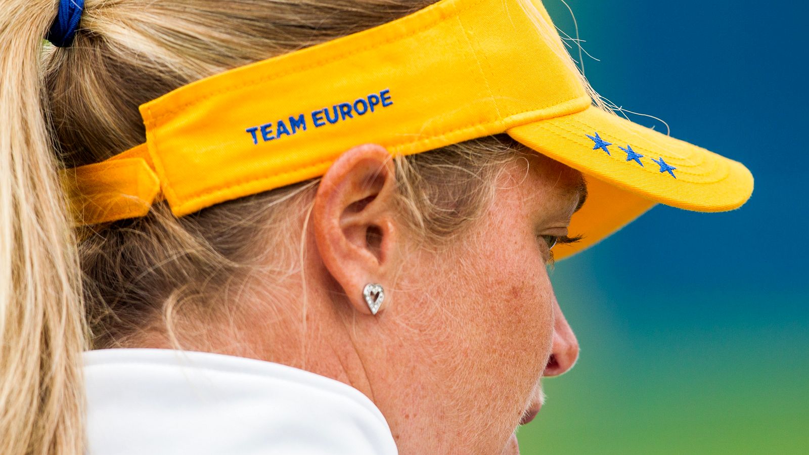 Ein Herz für Europa: Die 40-jährige Norwegerin Suzann Pettersen ist Kapitänin beim Solheim Cup 2023 in Spanien. © Tristan Jones/LET