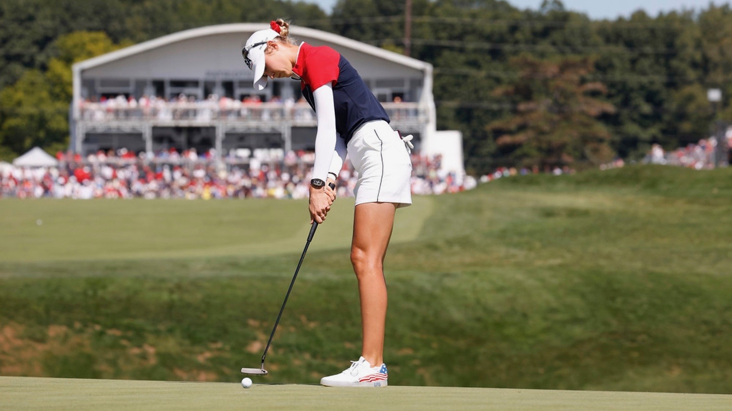 Stimmt alles? Nelly Korda ist eine der Damen, deren Putt-Technik als hervorragendes Beispiel dient. I © golfsupport.nl/Brian Spurlock/ism