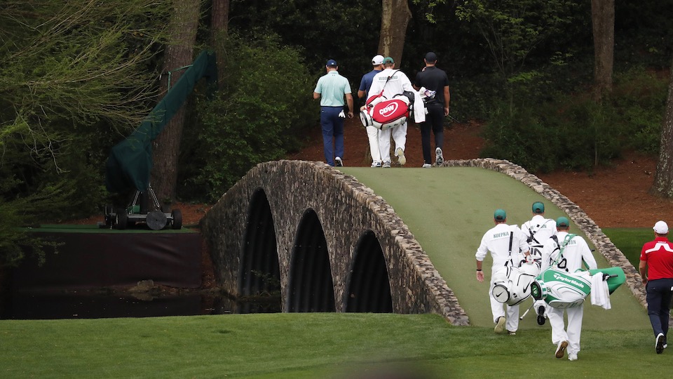 Legendär: Die Hogan Bridge im National Golf Club von Augusta ist weltberühmt.
