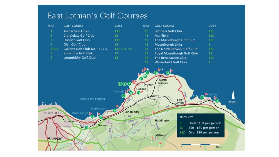 Scotland's Golf Coast: 21 Golfplätze, 22 Open Championships, 48 Kilometer Küste | © Scheffler PR