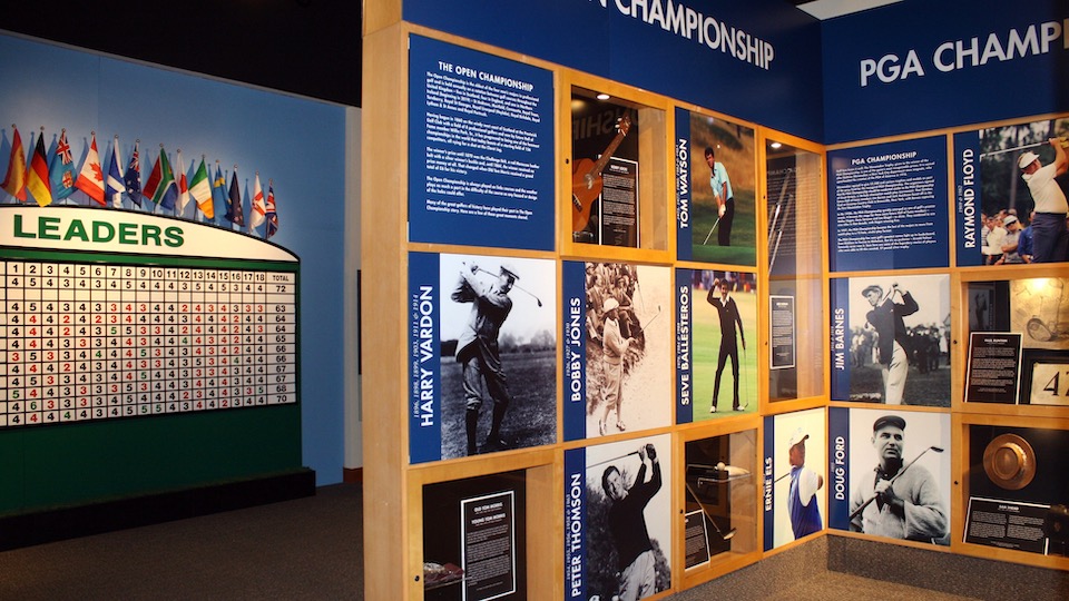... und das Leaderboard des Masters in Augusta: Hier kann auch Ihr Name plötzlich ganz oben stehen. | © World Golf Hall of Fame