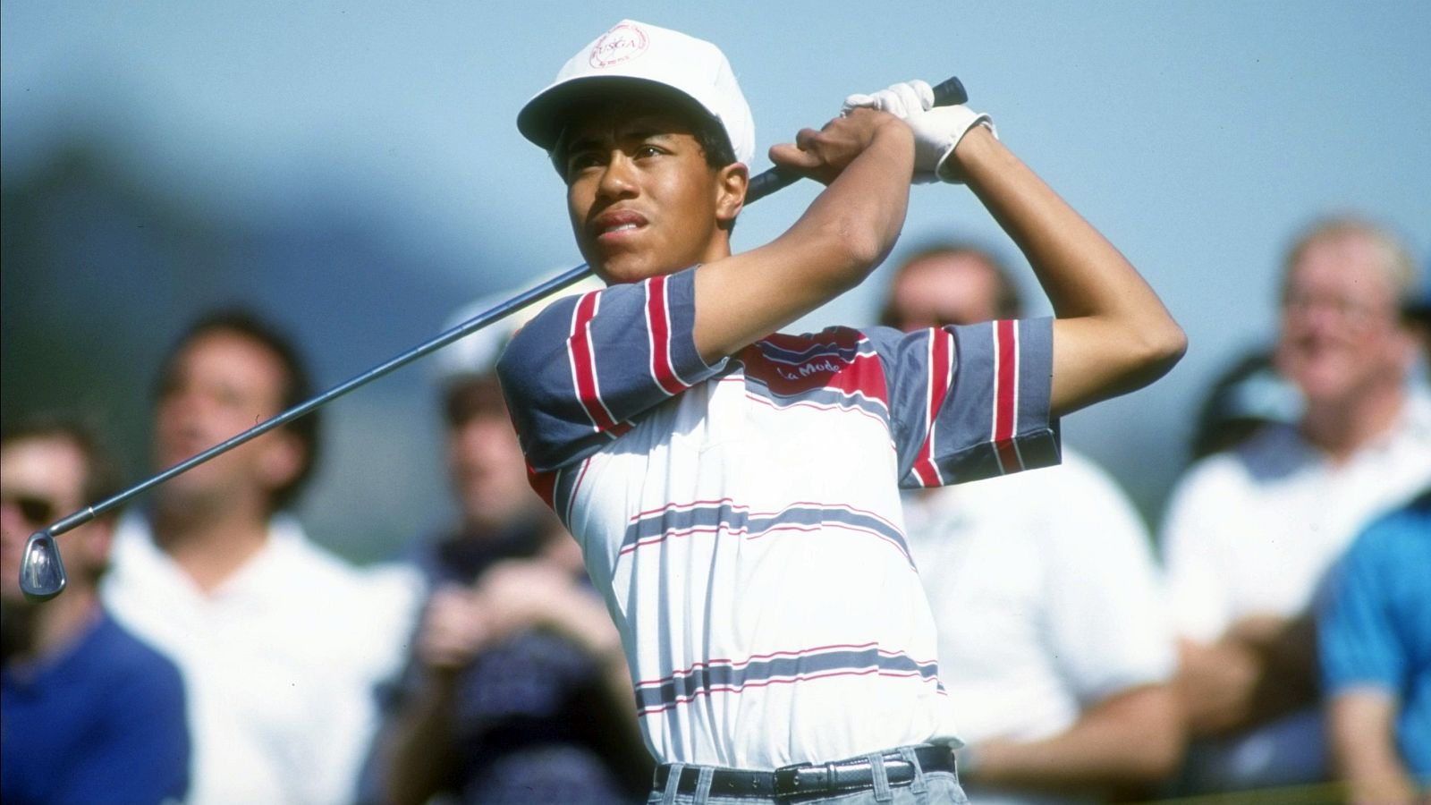 Debüt vor 30 Jahren: Der damals 16-jährige Tiger Woods spielte am 27. Februar 1992 bei der LA Open zum ersten Mal auf der PGA Tour. © Gary Newkirk/Getty Images