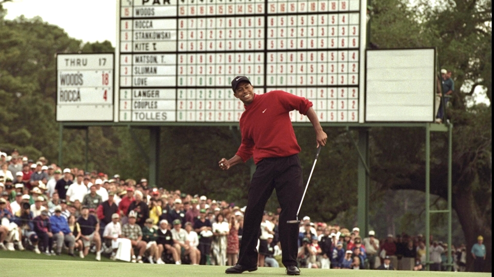 1997 nahm Woods zum ersten Mal als Profi am Masters teil; und siegte prompt.