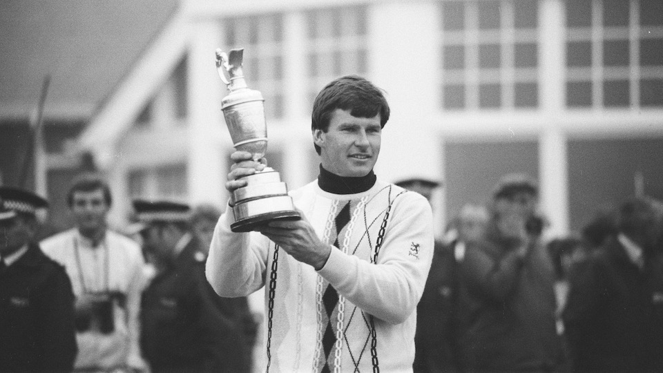 Historischer Moment: 1987 gewinnt Nick Faldo zum ersten Mal die Open Championship. 