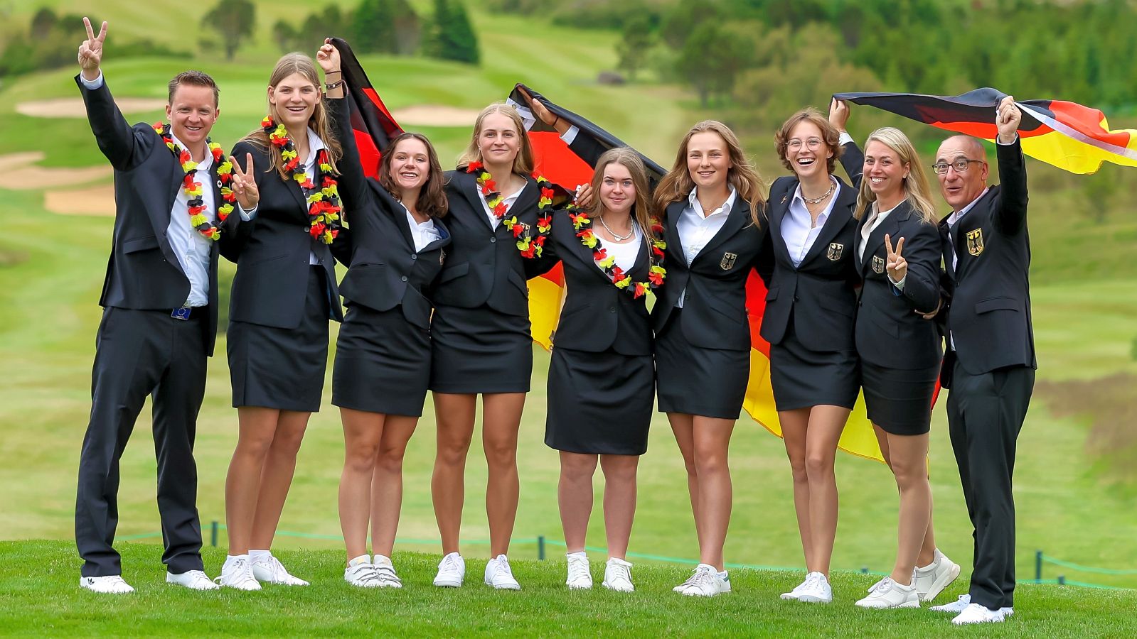 Deutschlands Mädchen sind gut in die Team-EM in Island gestartet. © EGA Golf