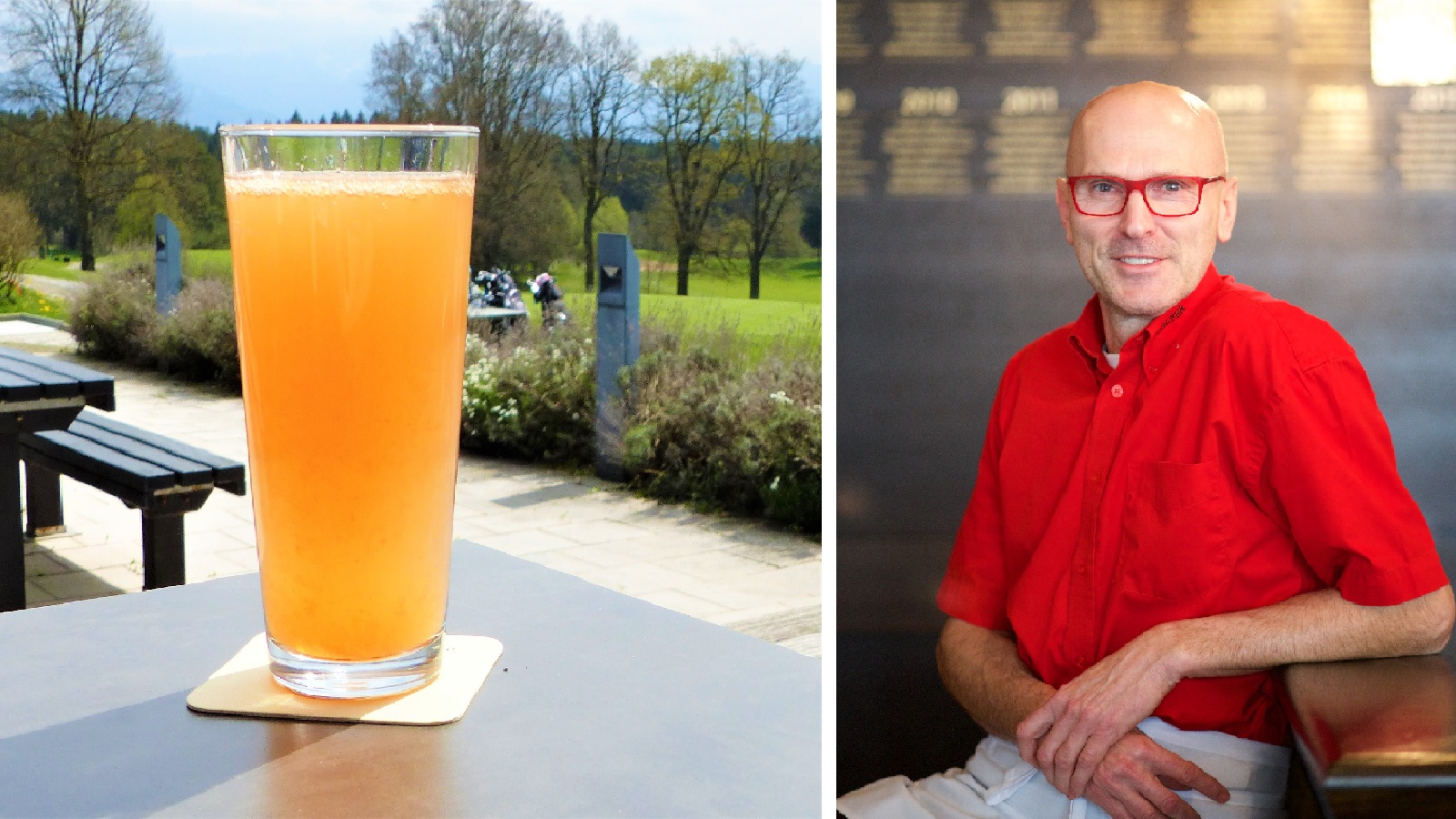 Das Getränk und der Mann dahinter: Ulrich Sauer, Leiter der Eichenrieder Clubgastro NEO, hat ihn erfunden.