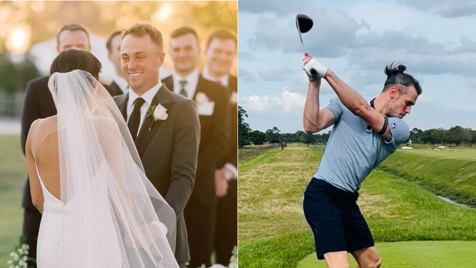 Justin Thomas heiratet seine große Liebe und Gareth Bale geht seiner Liebe für den Golfsport nach.